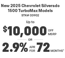 Chevrolet Silverado discount offer.