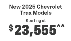 New 2025 Chevrolet Trax offer