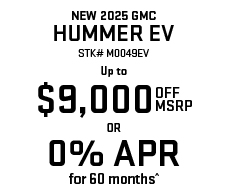 New 2025 GMC Hummer EV offer